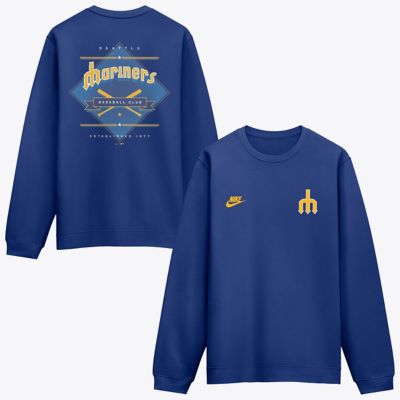 Men's MLB Nike Seattle Mariners Cooperstown Diamond Sweatshirt, 2XL