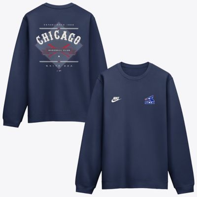 Men's Chicago White Sox MLB Nike Chicago Sox Cooperstown Diamond Sweatshirt, Navy Blue, 2XL