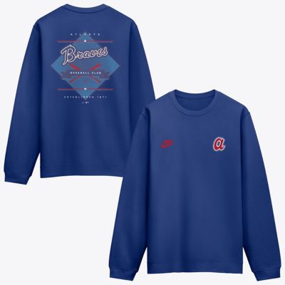Men's MLB Nike Atlanta Braves Cooperstown Diamond Sweatshirt, 2XL