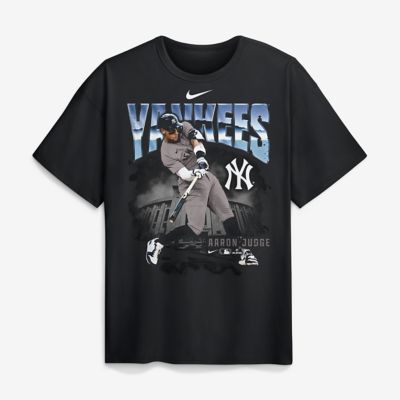 Men's MLB Nike Aaron Judge New York Yankees Enlarged Player Graphic Max90 Heavyweight T-Shirt