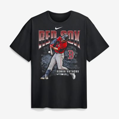 Men's Boston Red Sox MLB Nike Roman Anthony Boston Sox Enlarged Player Graphic Max90 Heavyweight T-Shirt