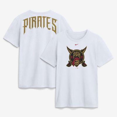 Men's MLB Nike Pittsburgh Pirates City Connect Club T-Shirt, White, 2XL