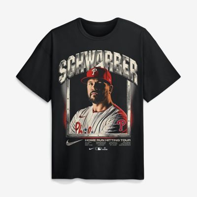 Men's MLB Nike Kyle Schwarber Philadelphia Phillies Max90 Graphic T-Shirt
