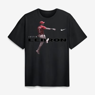 Men's Alabama Crimson Tide NCAA Nike Justin Lebron Alabama Tide Athlete Energy T-Shirt