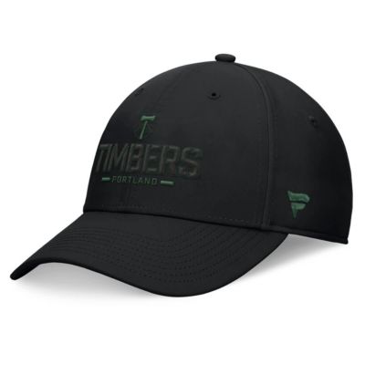 Men's MLS Fanatics Portland Timbers Stealth Flex Hat, Black, Medium