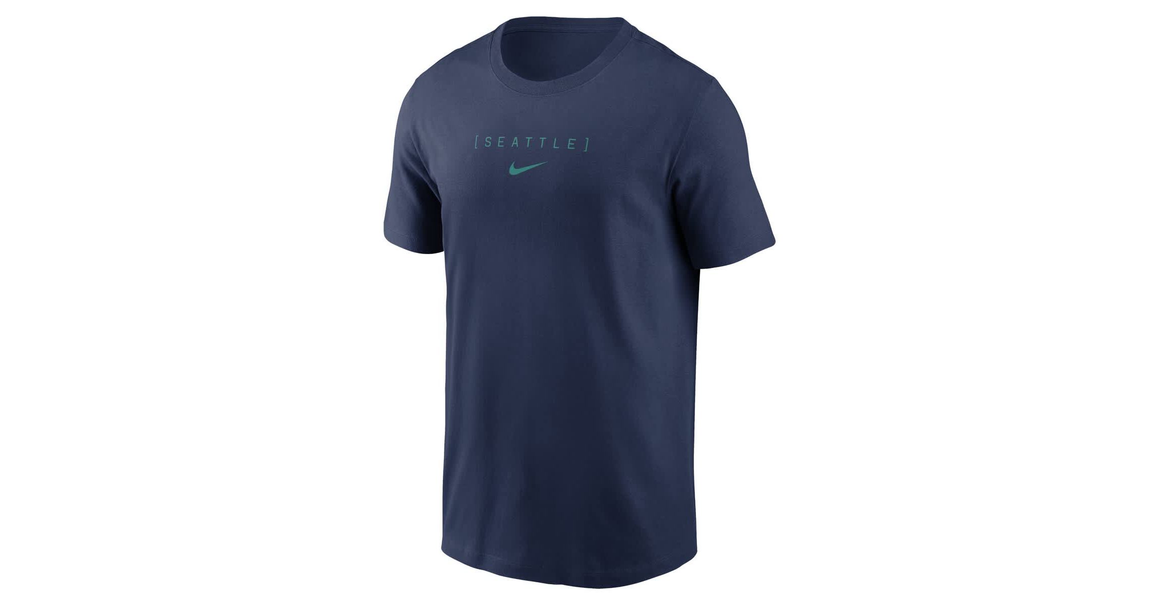 MLB Nike Seattle Mariners Large Logo Back Stack T-Shirt