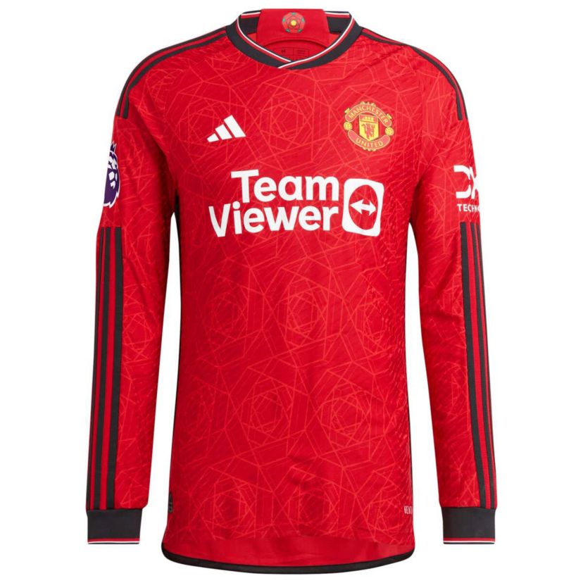 International Clubs Manchester United 2023/24 Home Authentic Long Sleeve Jersey