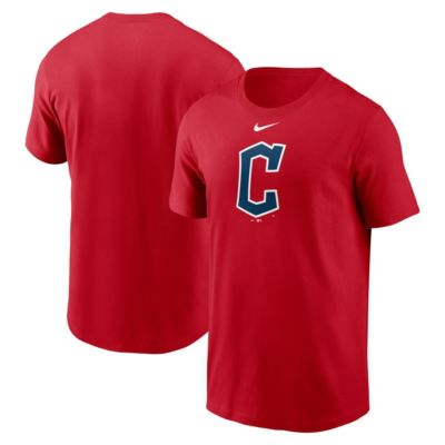 Men's MLB Nike Cleveland Guardians Fuse Large Logo T-Shirt