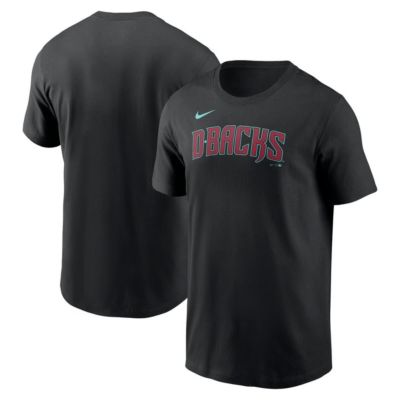 Men's MLB Nike Arizona Diamondbacks Wordmark T-Shirt, Black, 2XL