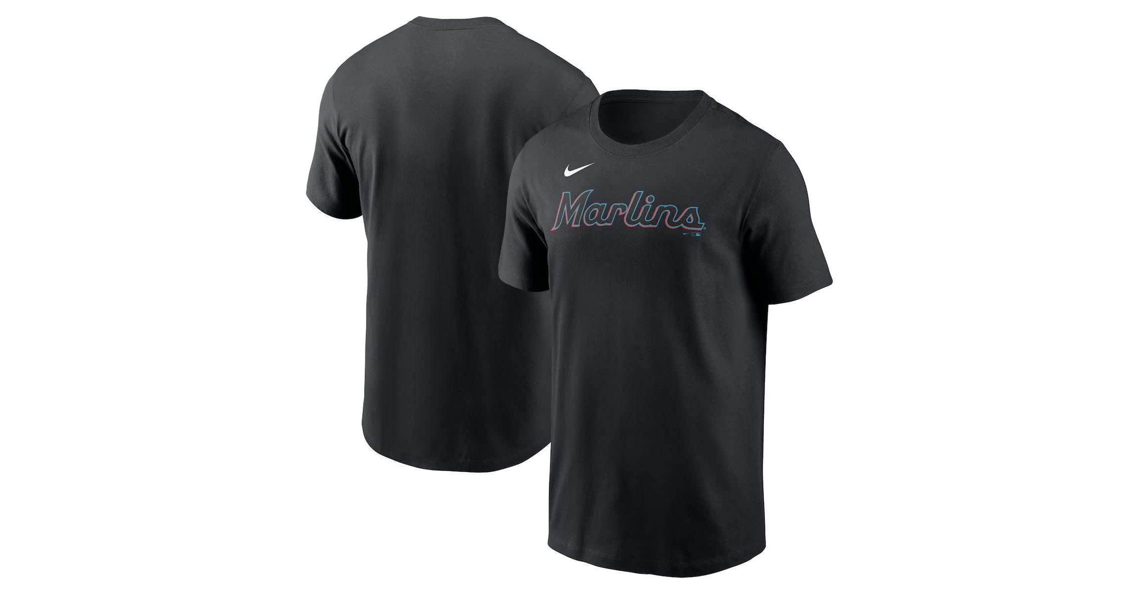 MLB Nike Miami Marlins Fuse Wordmark T-Shirt