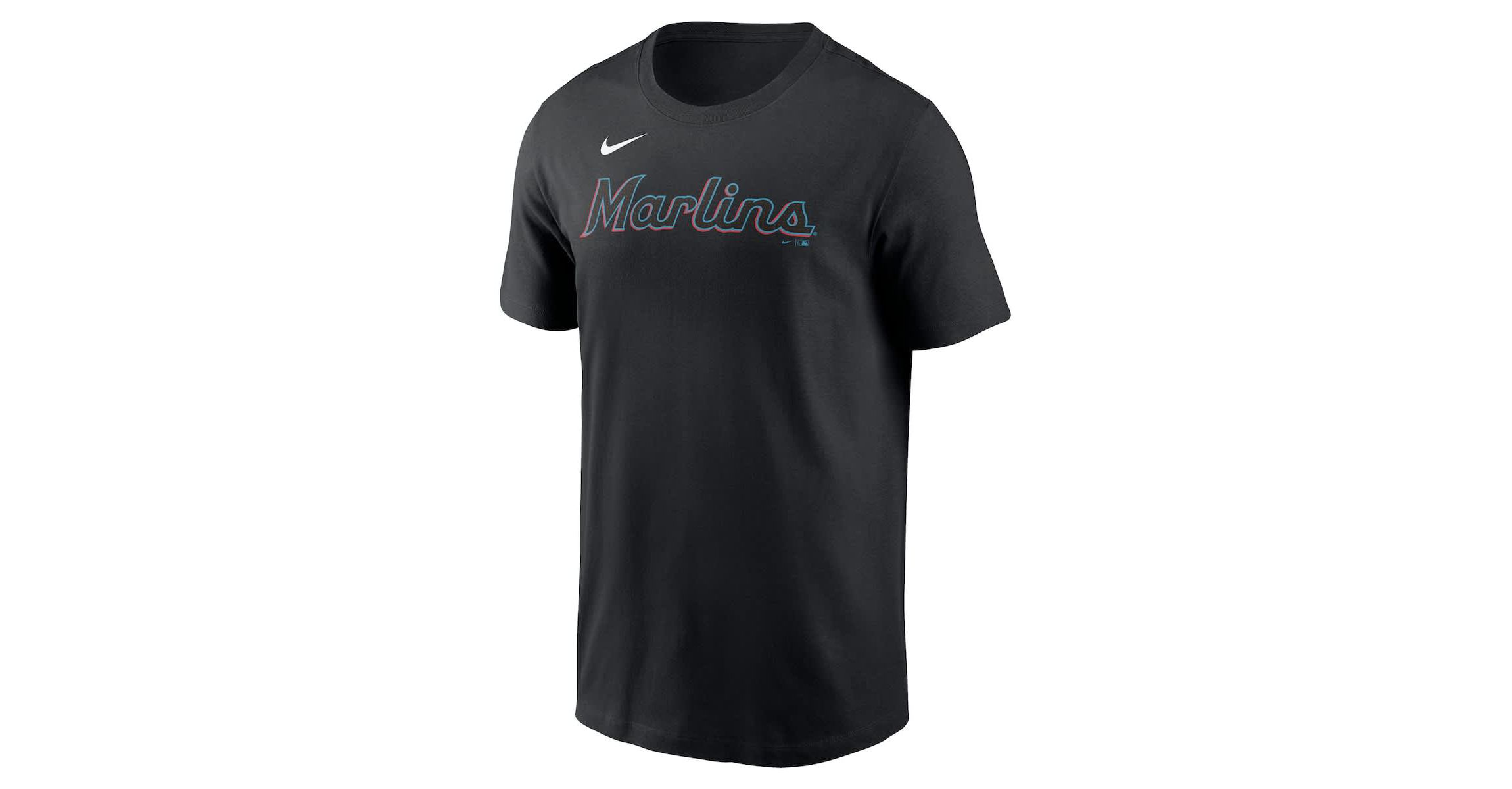 MLB Nike Miami Marlins Fuse Wordmark T-Shirt