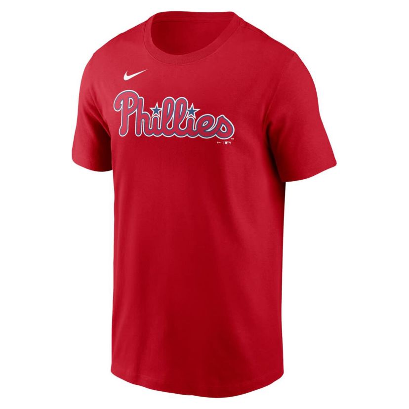 MLB Nike Philadelphia Phillies Fuse Wordmark T-Shirt