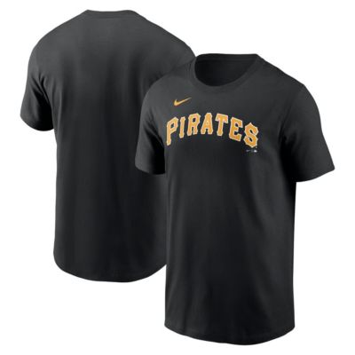 Men's MLB Nike Pittsburgh Pirates Fuse Wordmark T-Shirt, Black, 2XL