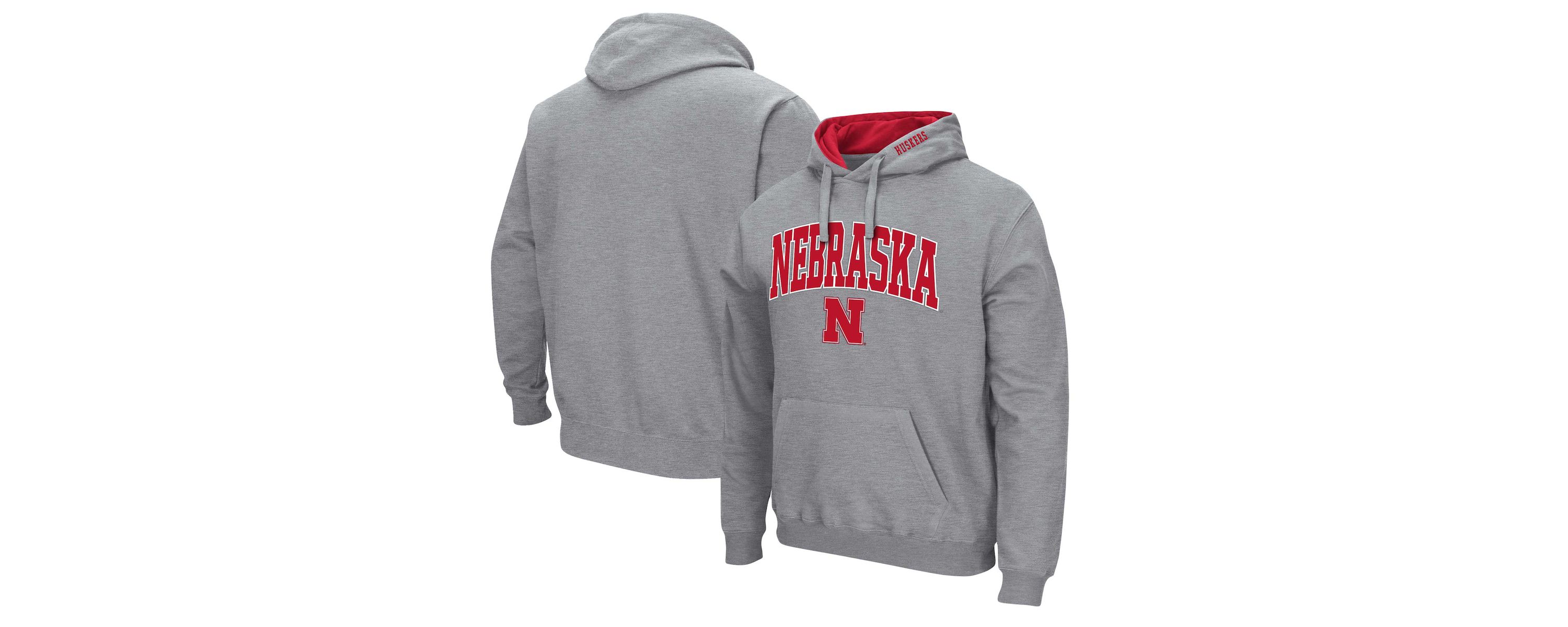 NCAA Nebraska Huskers Arch & Logo 3.0 Pullover Hoodie