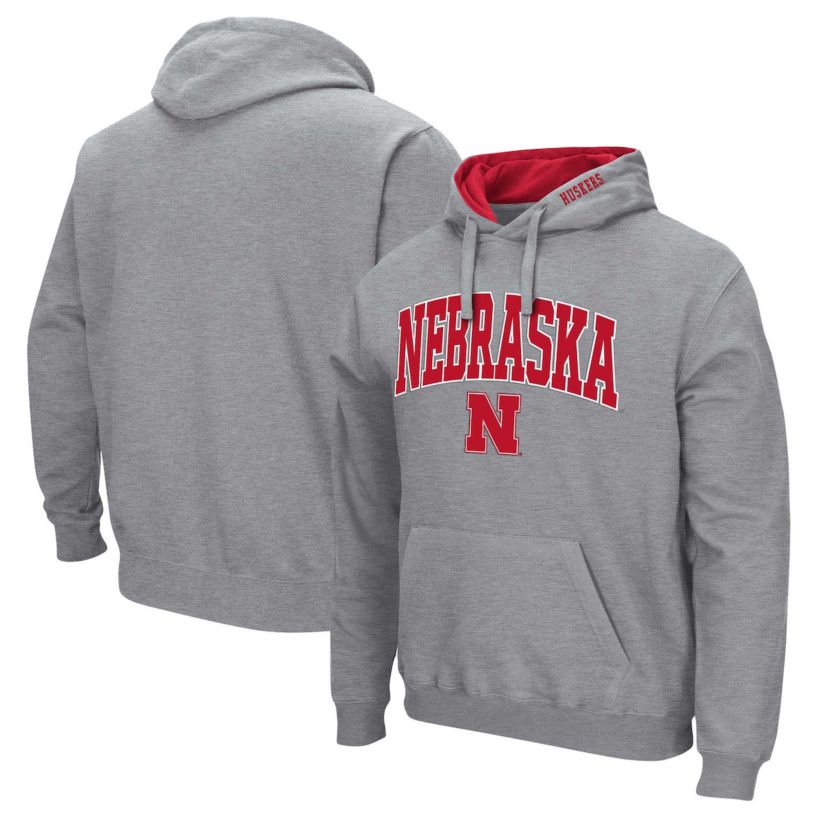 NCAA Nebraska Huskers Arch & Logo 3.0 Pullover Hoodie