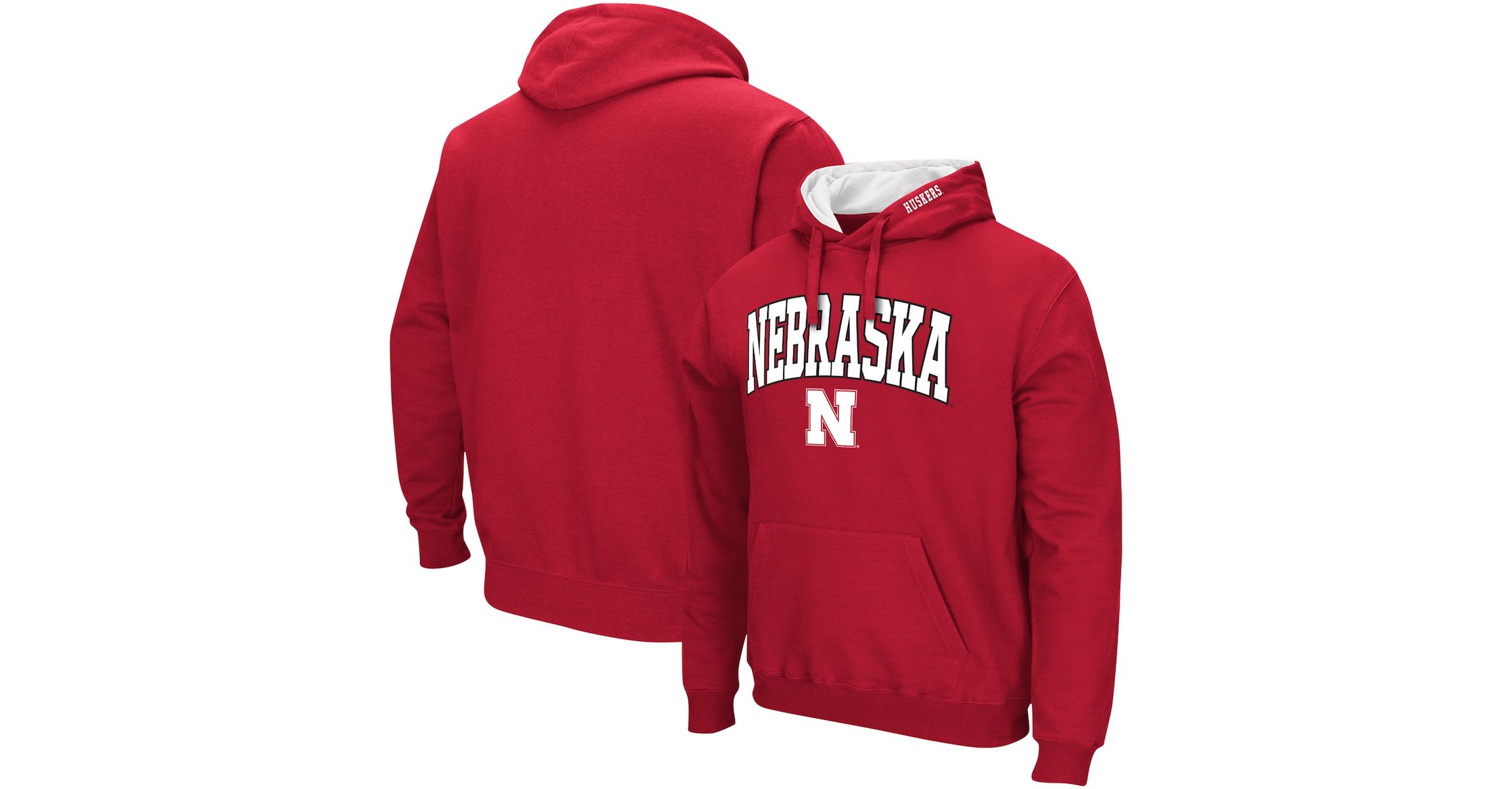 NCAA Nebraska Huskers Arch & Logo 3.0 Pullover Hoodie