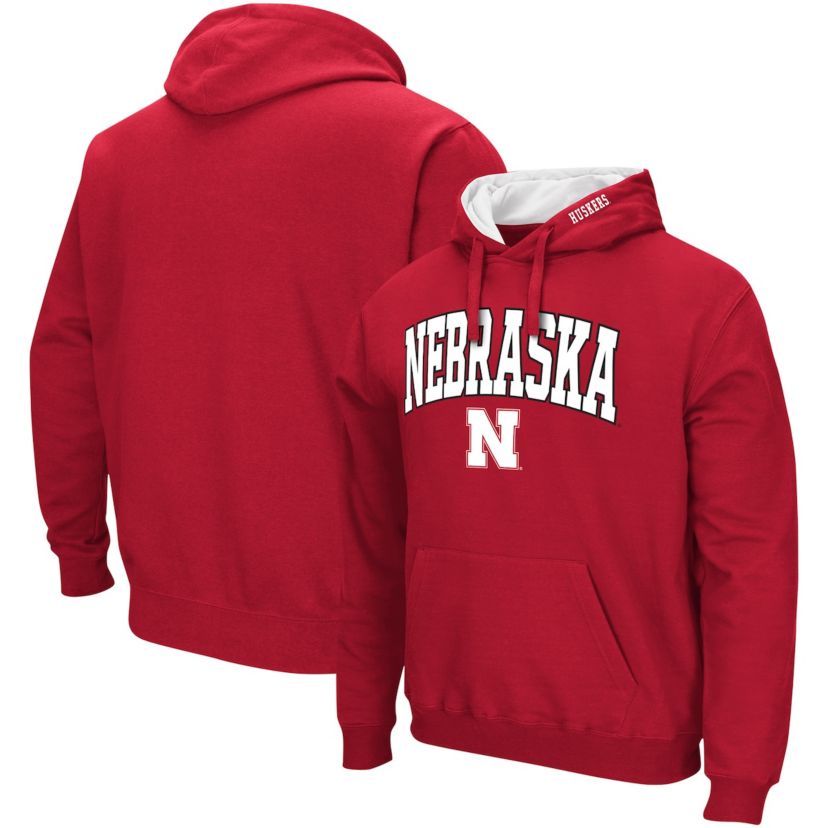 NCAA Nebraska Huskers Arch & Logo 3.0 Pullover Hoodie