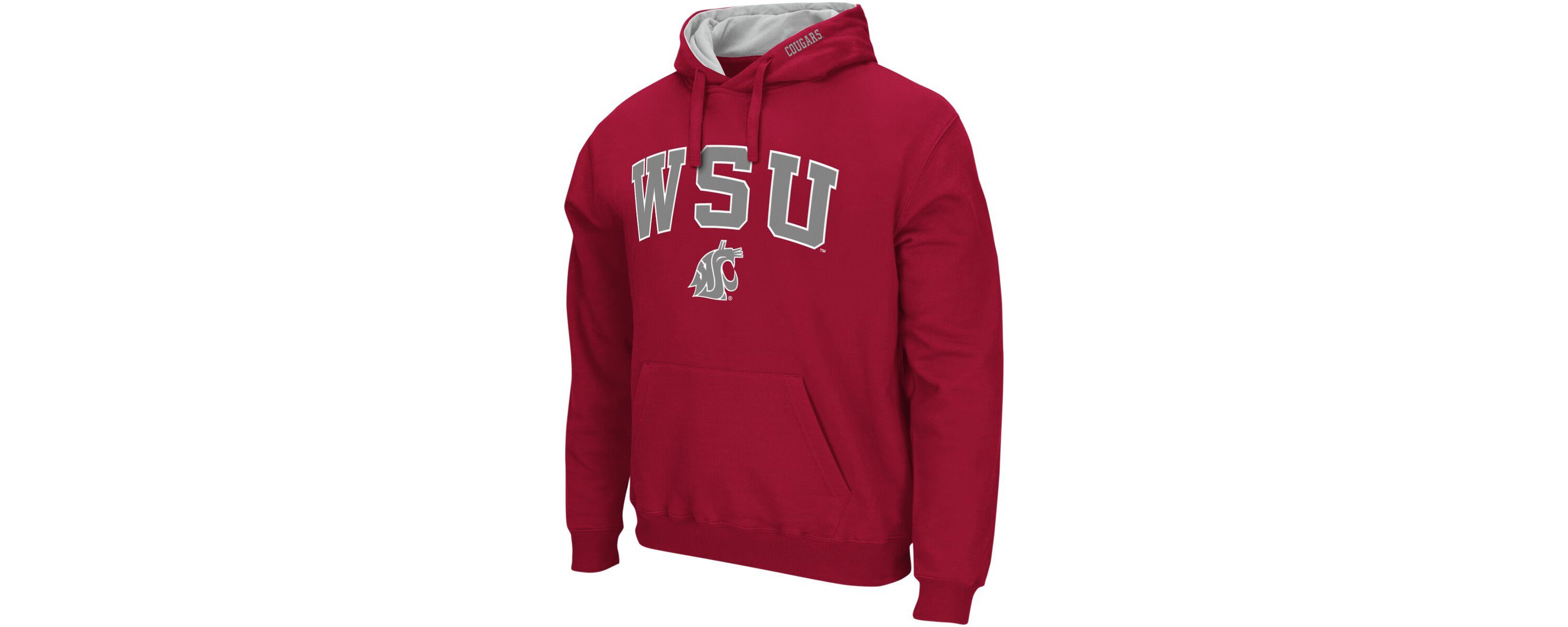 NCAA Washington State Cougars Arch & Logo 3.0 Pullover Hoodie