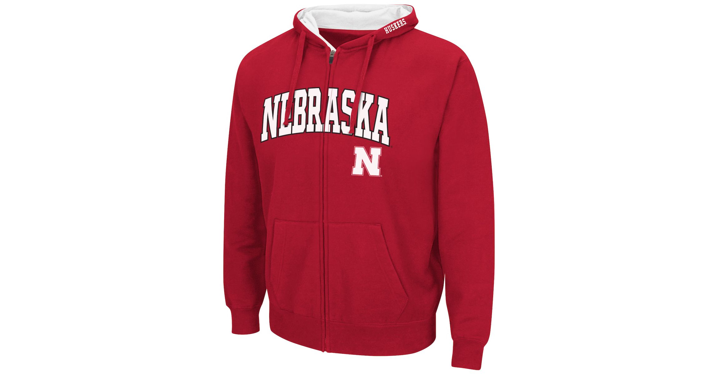 NCAA Nebraska Huskers Arch & Logo 3.0 Full-Zip Hoodie