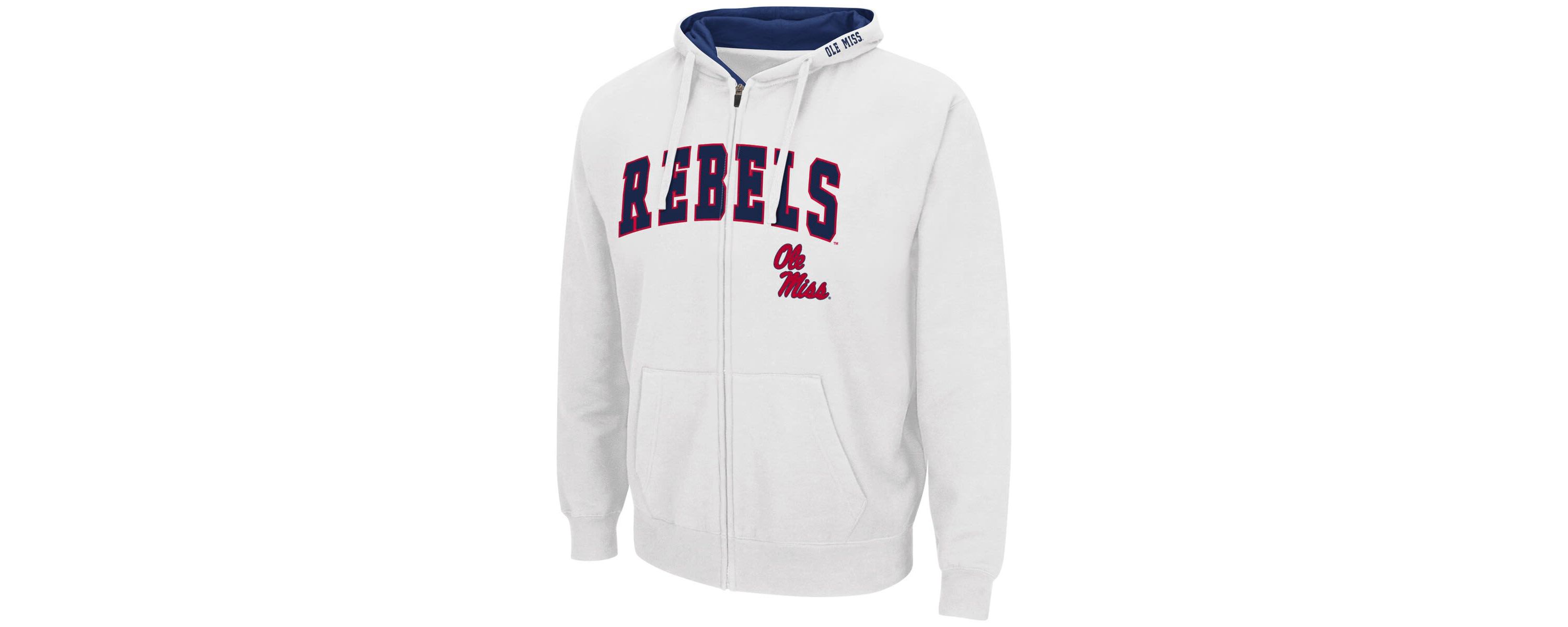NCAA Ole Miss Rebels Arch & Logo 3.0 Full-Zip Hoodie