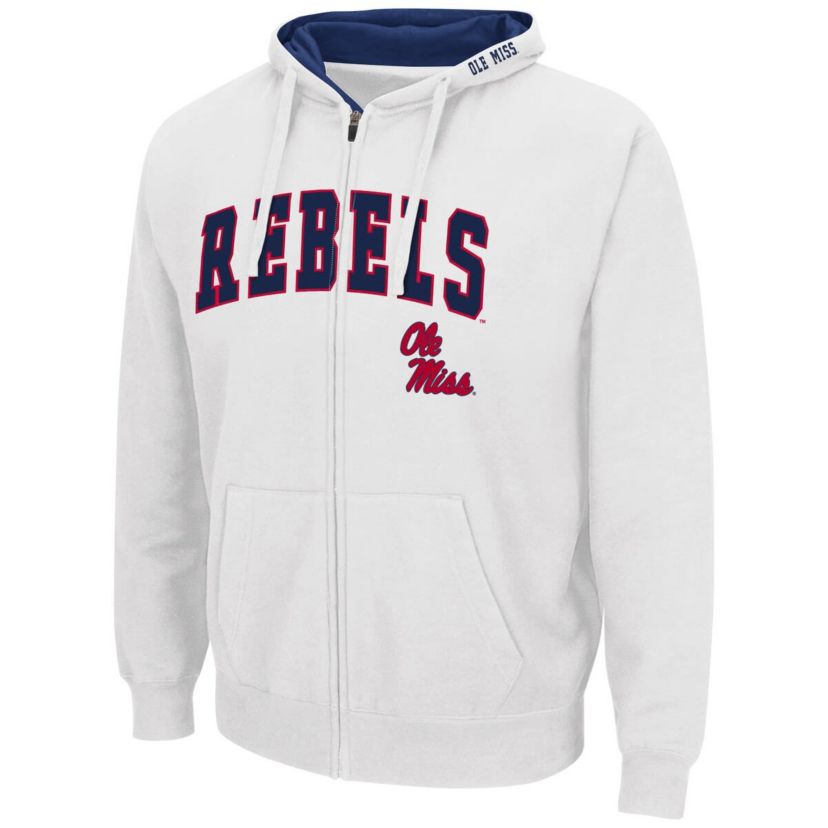 NCAA Ole Miss Rebels Arch & Logo 3.0 Full-Zip Hoodie