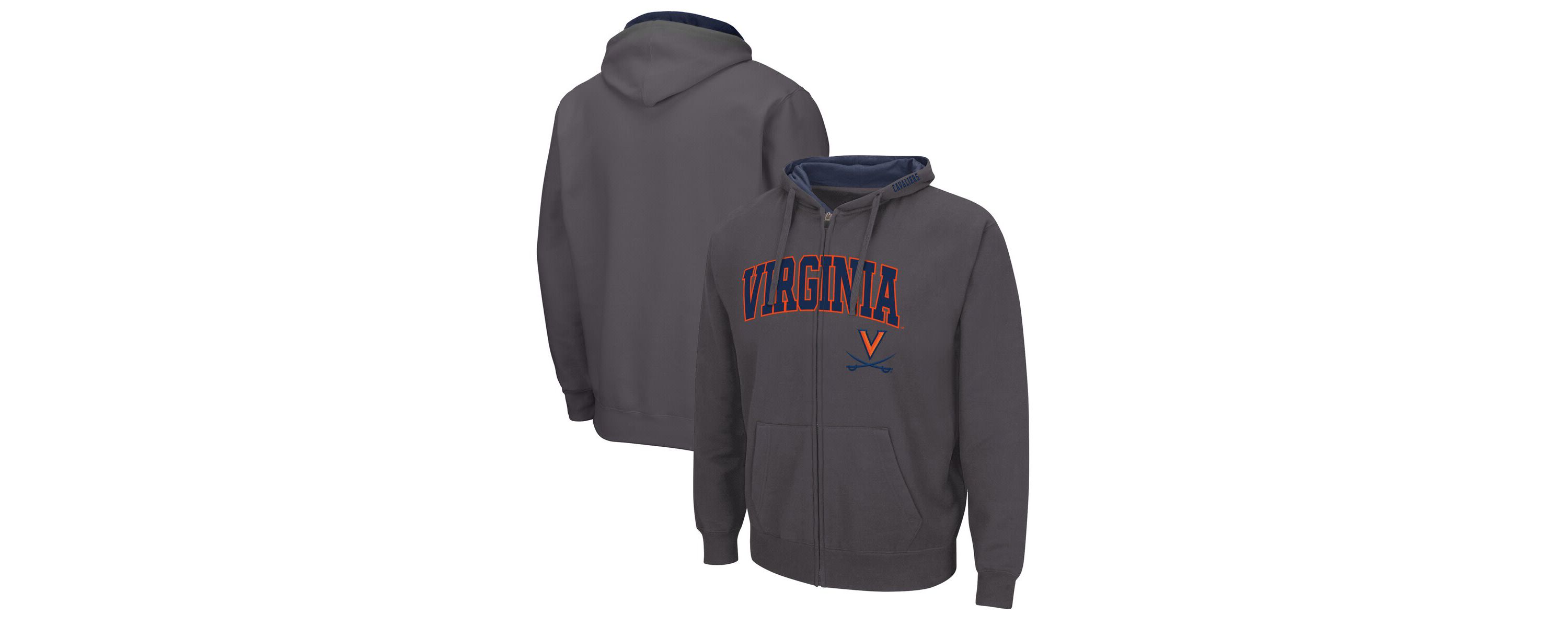 NCAA Virginia Cavaliers Arch & Logo 3.0 Full-Zip Hoodie