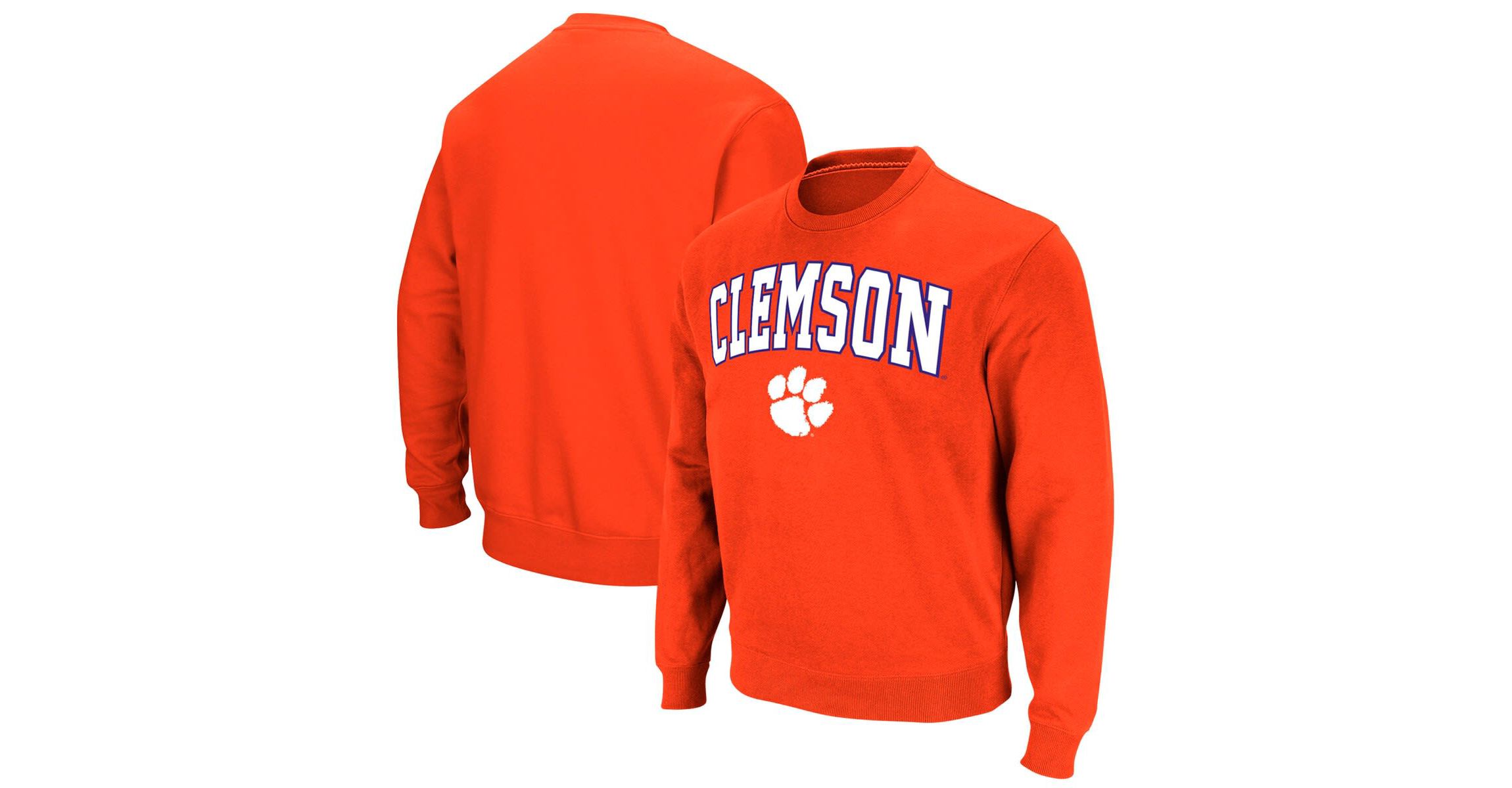 NCAA Clemson Tigers Arch & Logo Pullover Sweatshirt