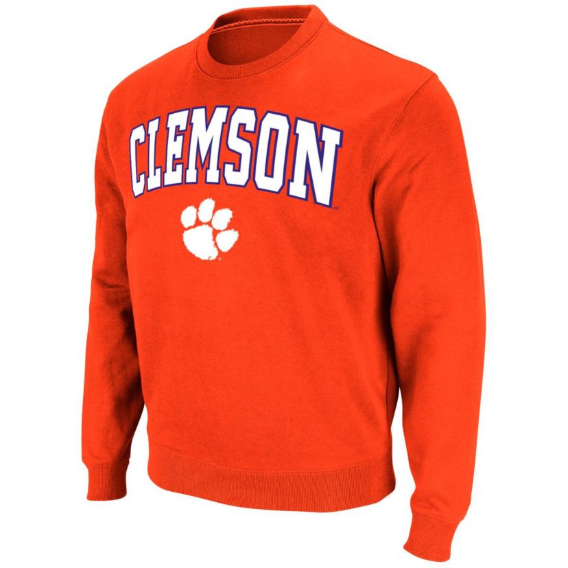 NCAA Clemson Tigers Arch & Logo Pullover Sweatshirt