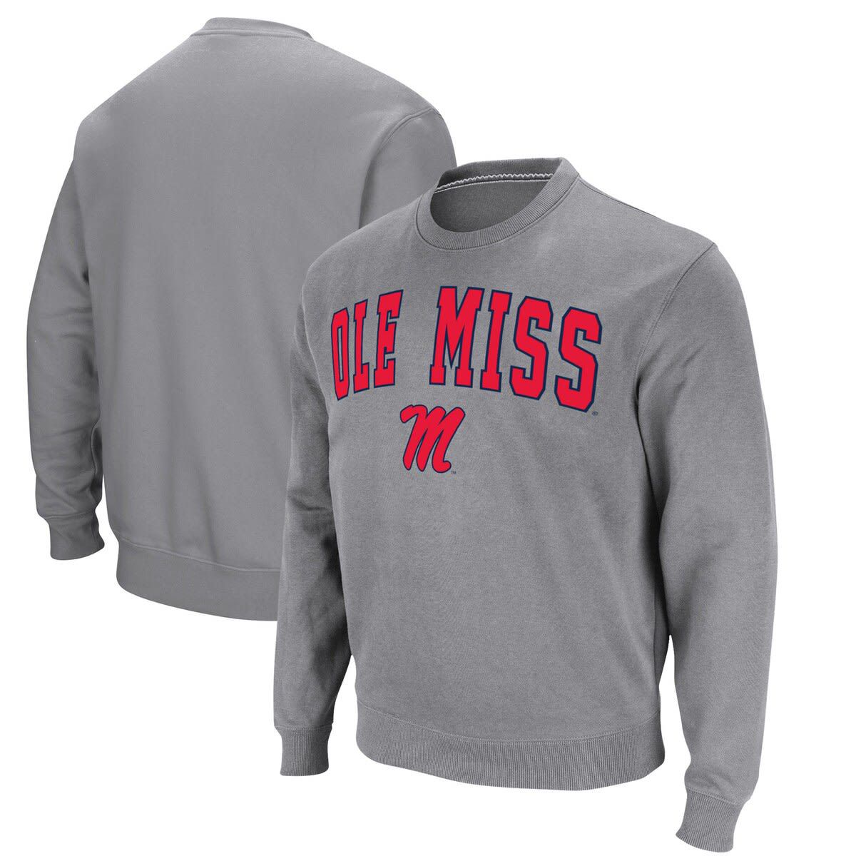 NCAA Ole Miss Rebels Arch & Logo Pullover Sweatshirt