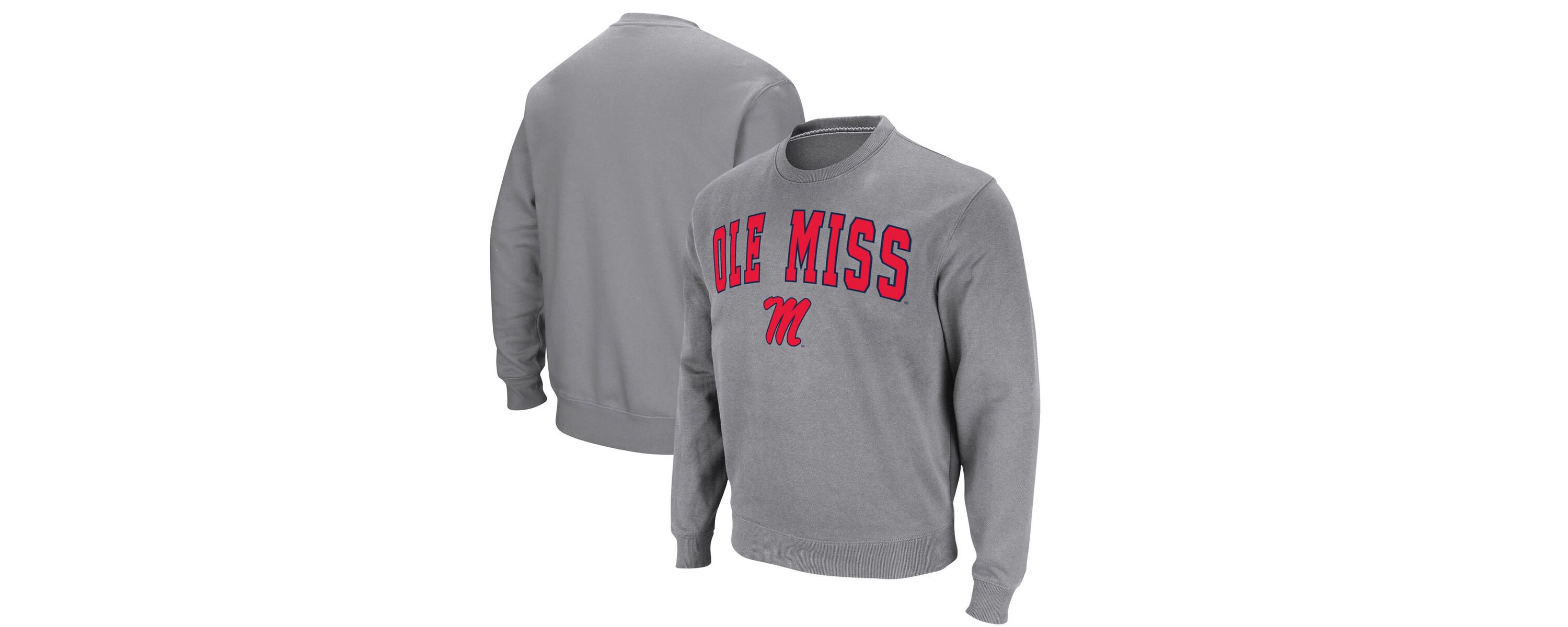 NCAA Ole Miss Rebels Arch & Logo Pullover Sweatshirt