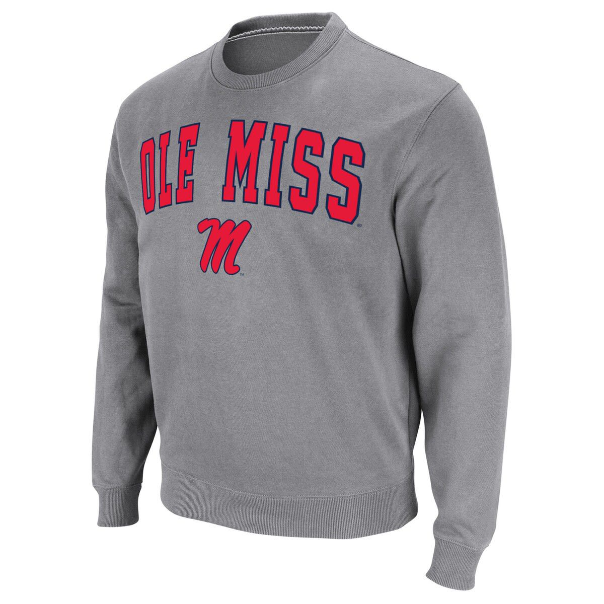 NCAA Ole Miss Rebels Arch & Logo Pullover Sweatshirt