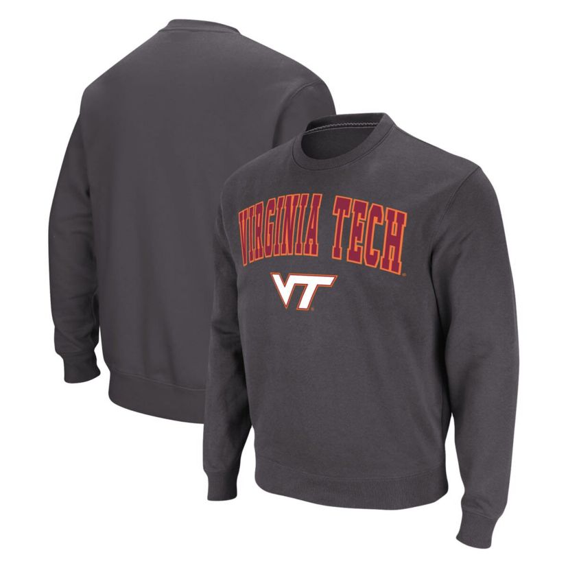 NCAA Virginia Tech Hokies Arch & Logo Pullover Sweatshirt