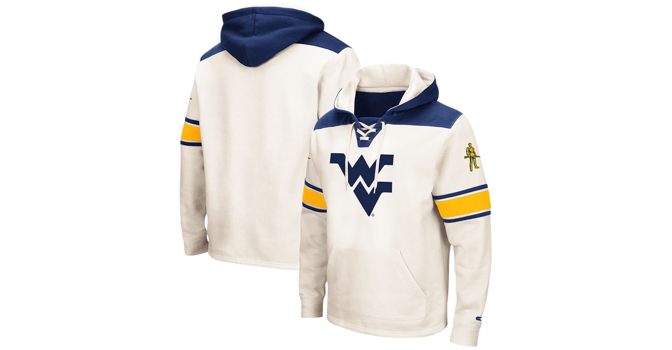 NCAA West Virginia Mountaineers 2.0 Lace-Up Pullover Hoodie