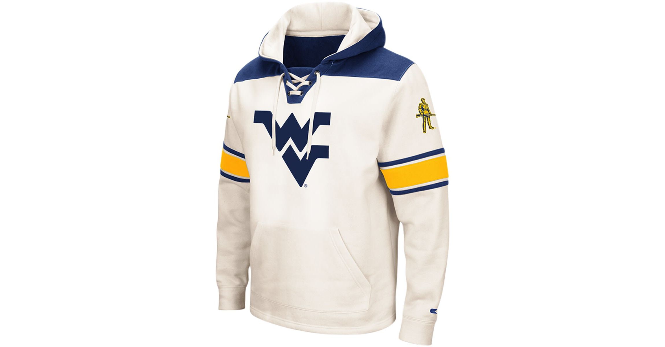 NCAA West Virginia Mountaineers 2.0 Lace-Up Pullover Hoodie