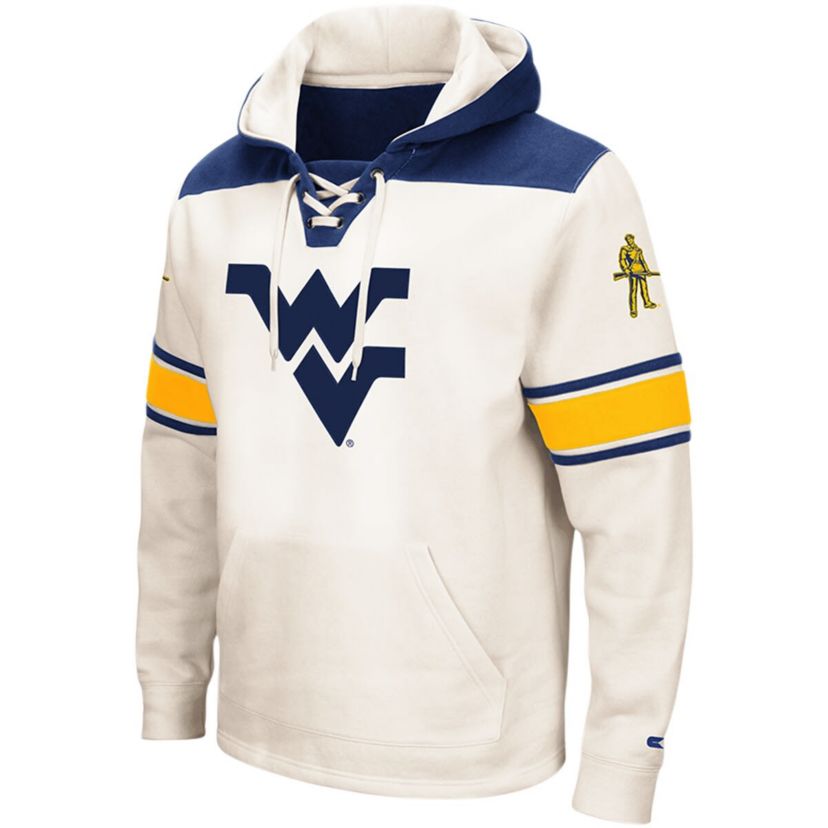 NCAA West Virginia Mountaineers 2.0 Lace-Up Pullover Hoodie