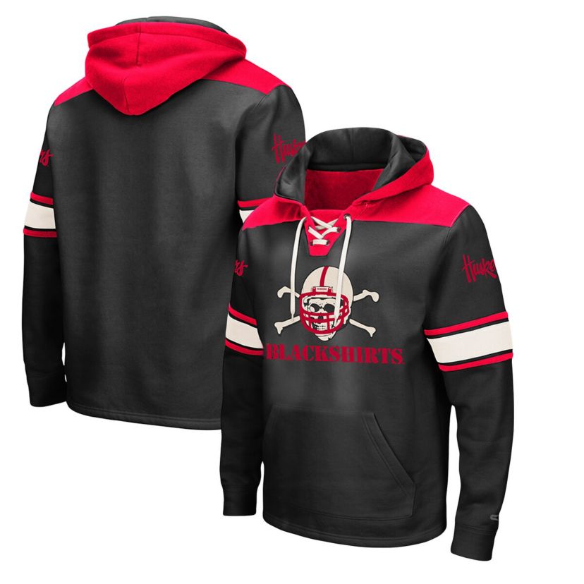 NCAA Nebraska Huskers 2.0 Lace-Up Pullover Hoodie