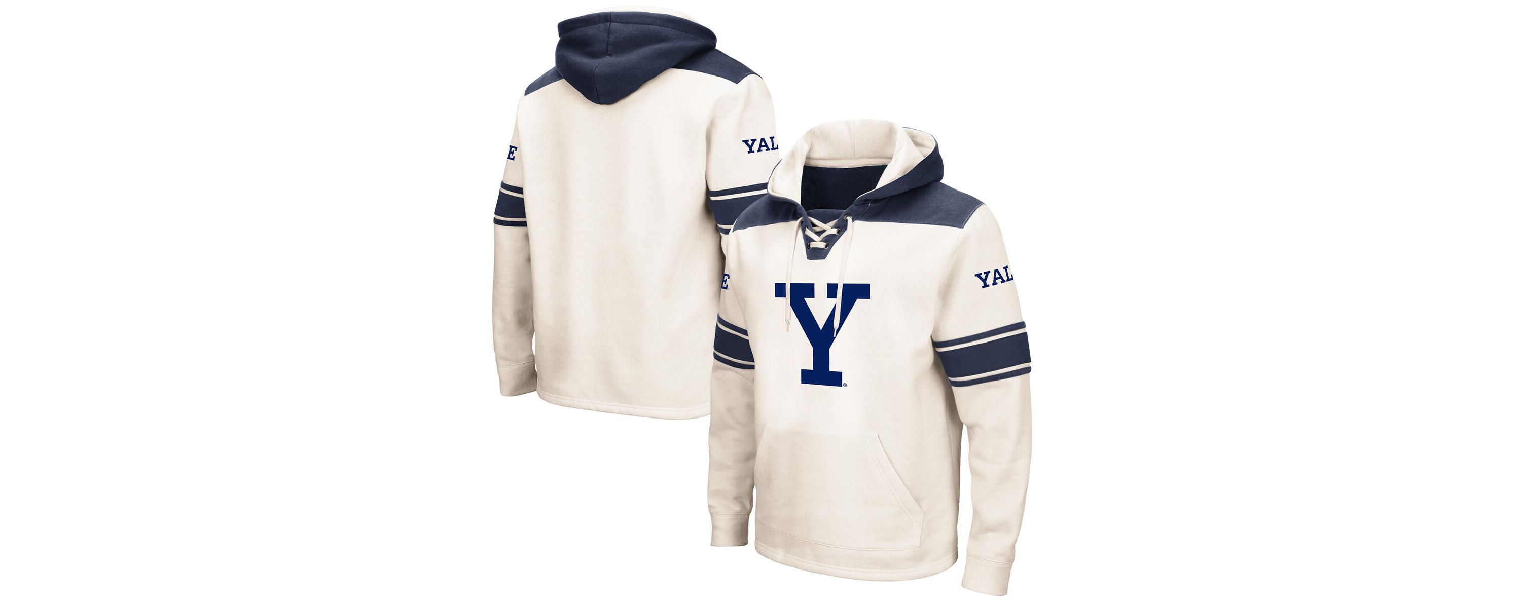 NCAA Yale Bulldogs 2.0 Lace-Up Pullover Hoodie