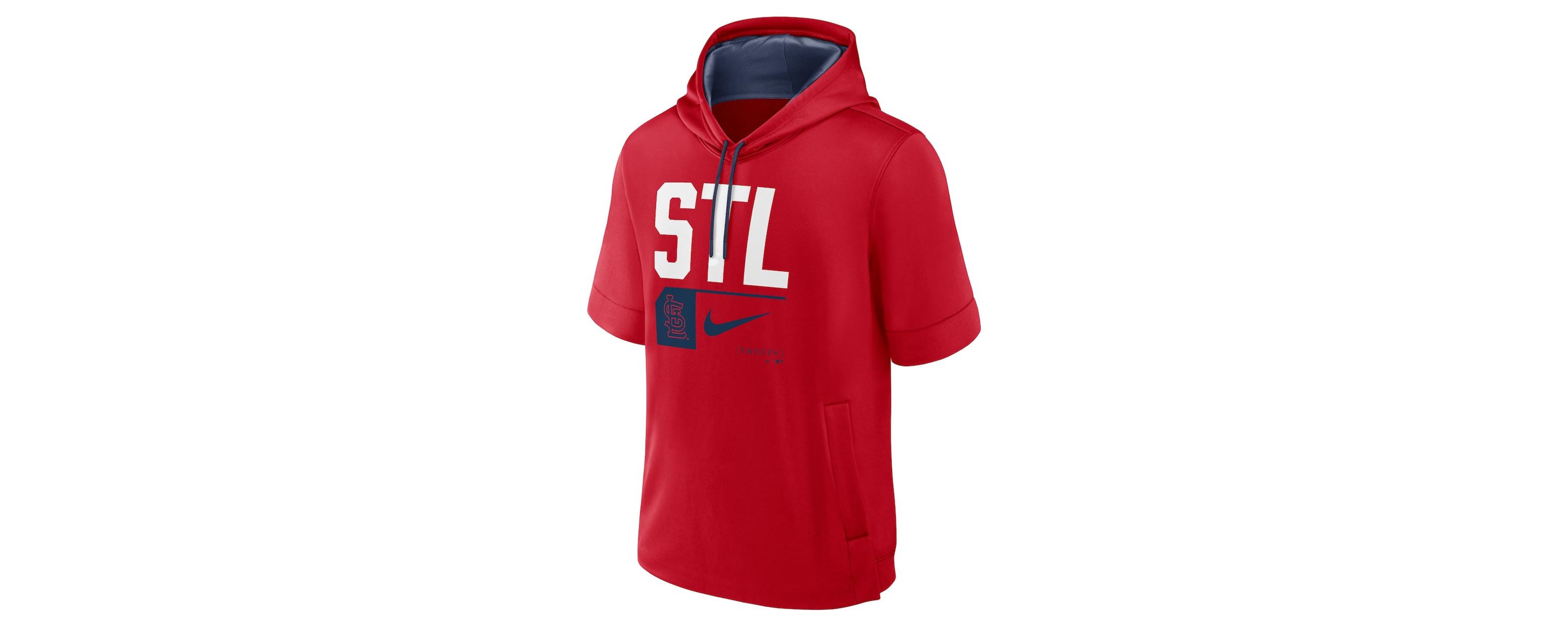 MLB Nike St. Louis Cardinals Tri Code Lockup Short Sleeve Pullover Hoodie