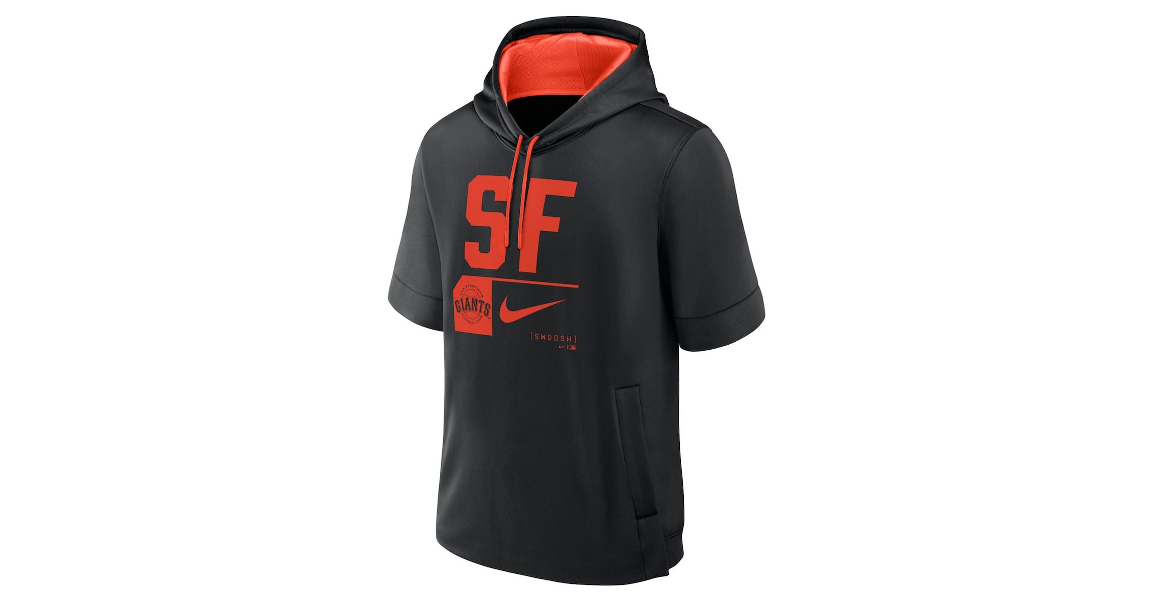 MLB Nike San Francisco Giants Tri Code Lockup Short Sleeve Pullover Hoodie