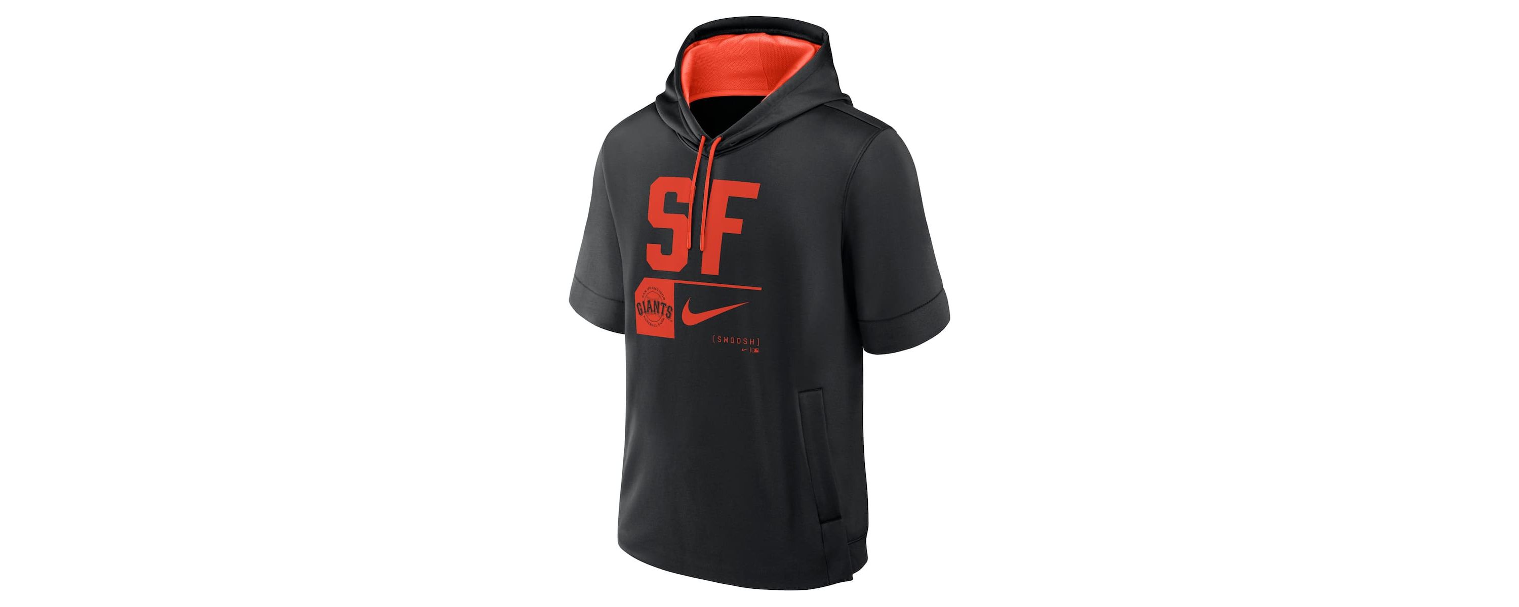 MLB Nike San Francisco Giants Tri Code Lockup Short Sleeve Pullover Hoodie