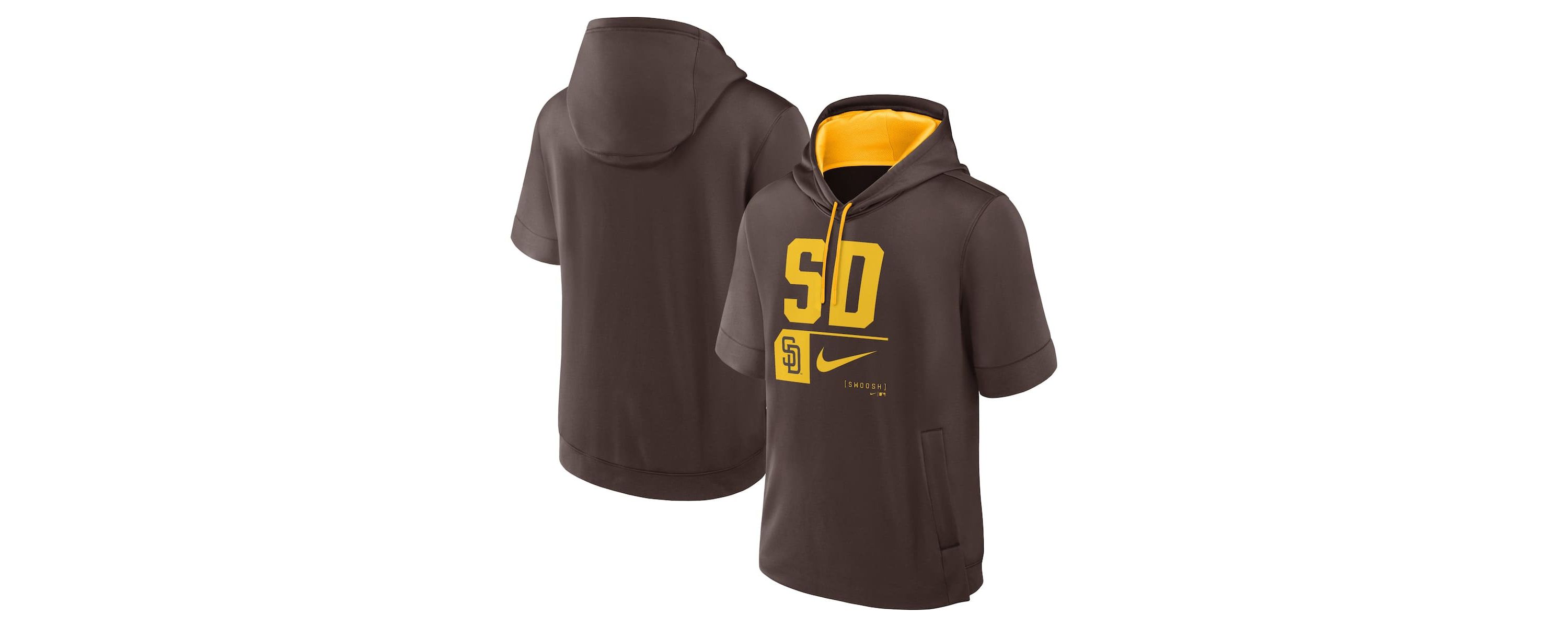 MLB Nike San Diego Padres Tri Code Lockup Short Sleeve Pullover Hoodie