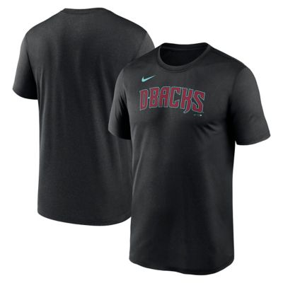 Men's MLB Nike Arizona Diamondbacks Legend Fuse Wordmark T-Shirt, Black, 2XL