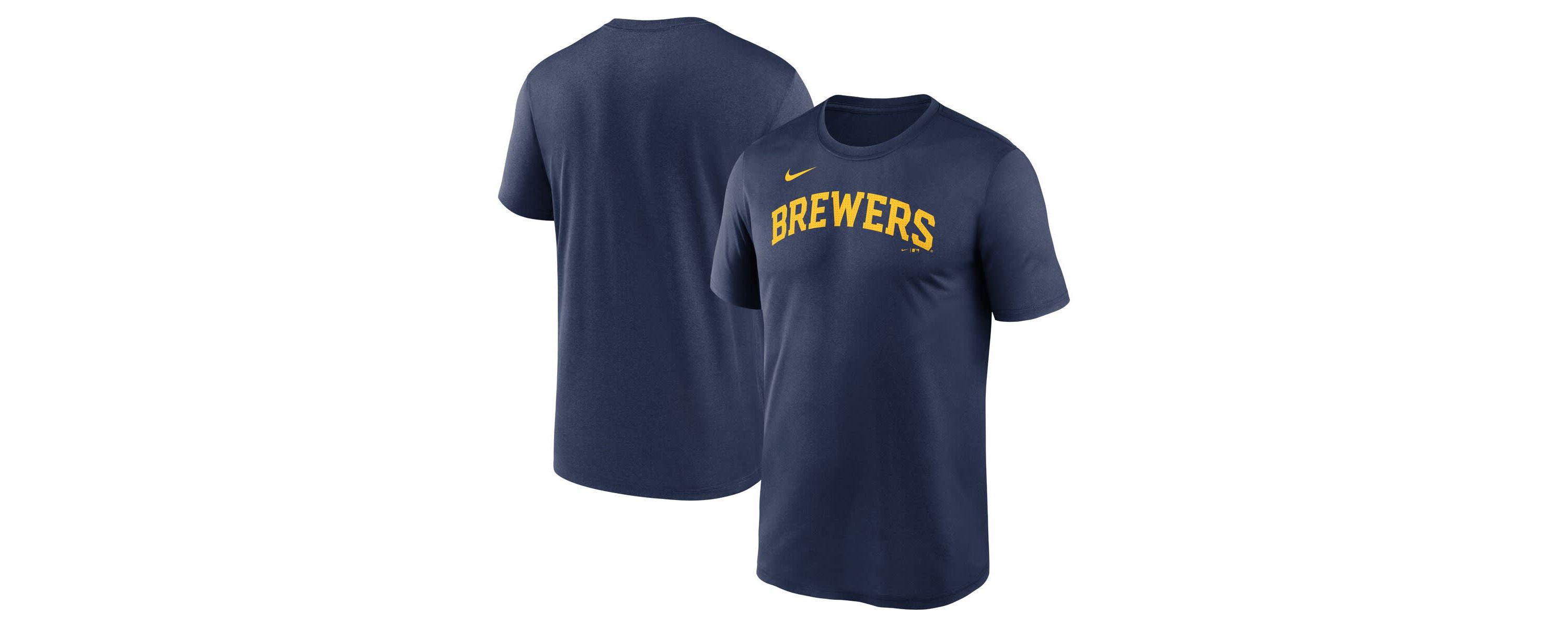 MLB Nike Milwaukee Brewers Legend Fuse Wordmark T-Shirt