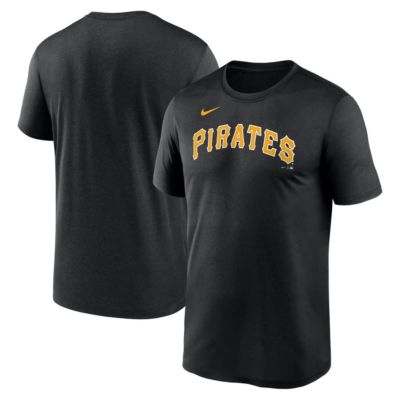 Men's MLB Nike Pittsburgh Pirates Legend Fuse Wordmark T-Shirt, Black, 2XL
