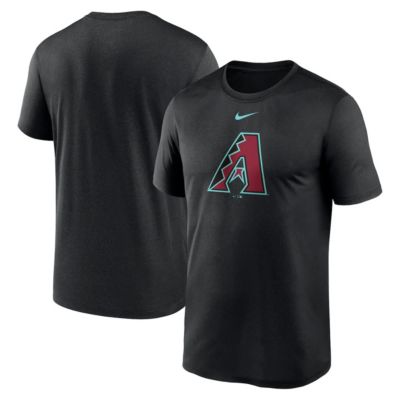 Men's MLB Nike Arizona Diamondbacks Legend Fuse Large Logo Performance T-Shirt, Black, Small