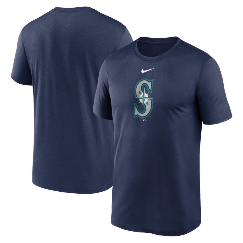 MLB Nike Seattle Mariners Legend Fuse Large Logo Performance T-Shirt