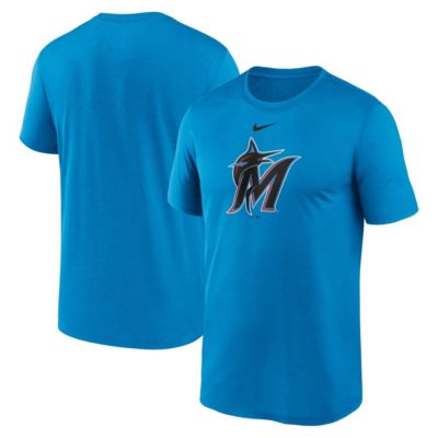 Men's MLB Nike Miami Marlins Legend Fuse Large Logo Dri-FIT T-Shirt