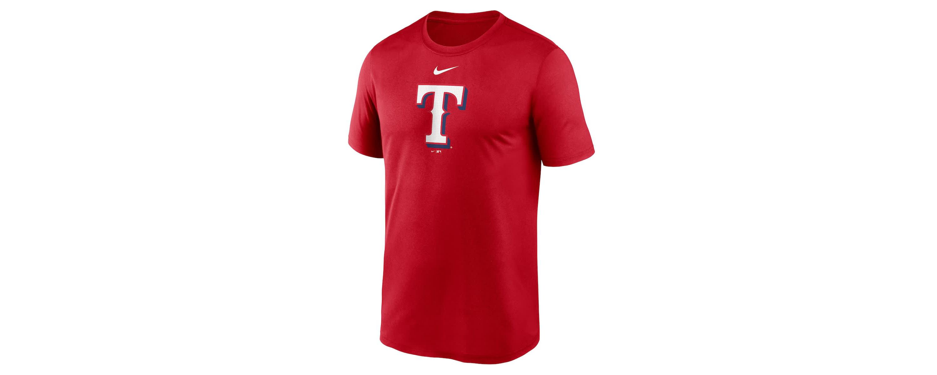 MLB Nike Texas Rangers Legend Fuse Large Logo Performance T-Shirt
