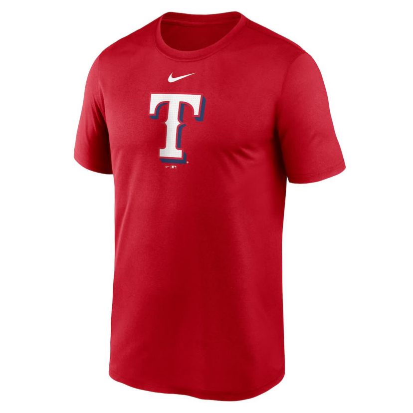 MLB Nike Texas Rangers Legend Fuse Large Logo Performance T-Shirt