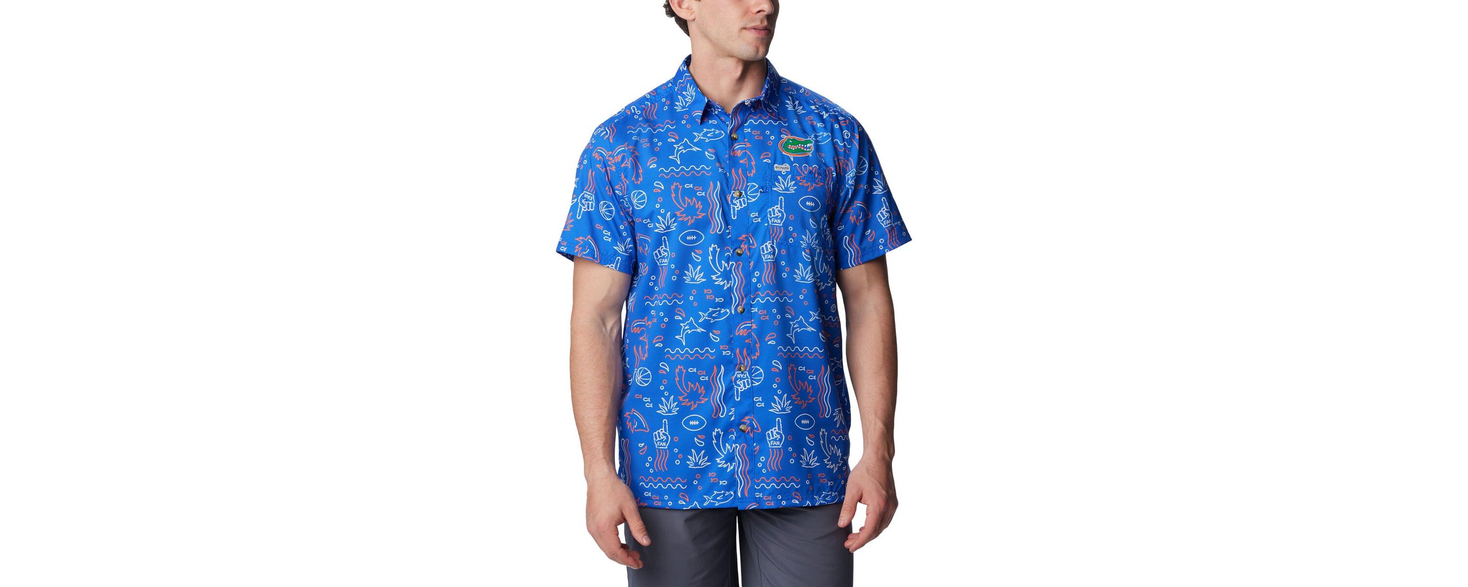 NCAA Florida Gators Super Slack Tide Omni-Wick Button-Up Shirt